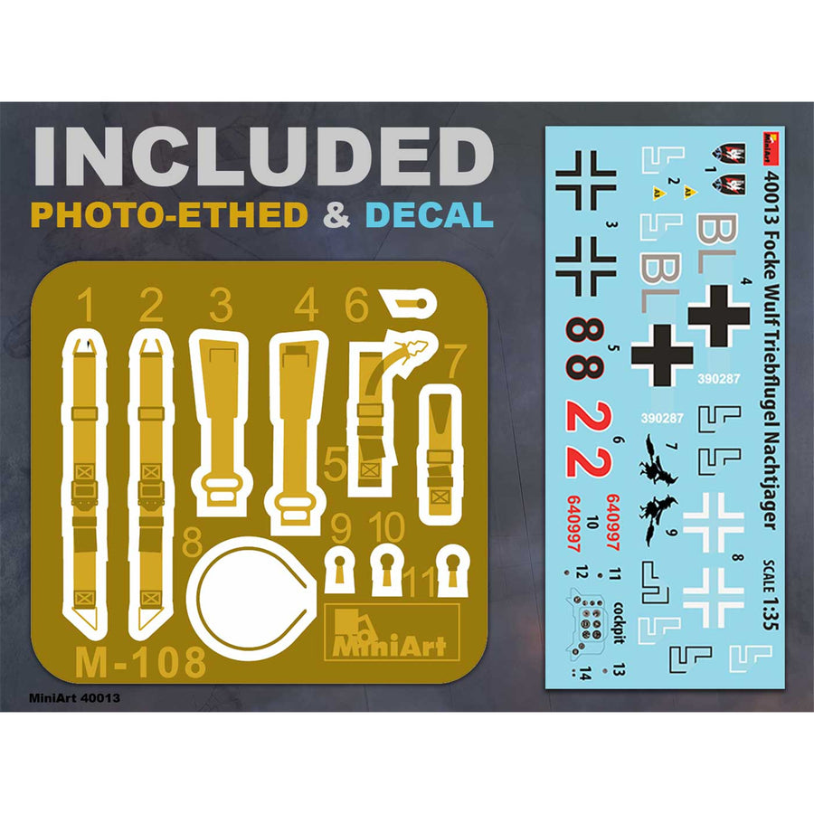 Miniart 2-40013 - MINIART 1/35 FOCKE WULF TRIEBFLUGEL NACHTJAGER