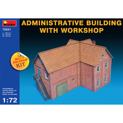 Miniart 2-72021 - MINIART 1/72 VERWALTUNGSGEBÄUDE MIT WERKSTATT