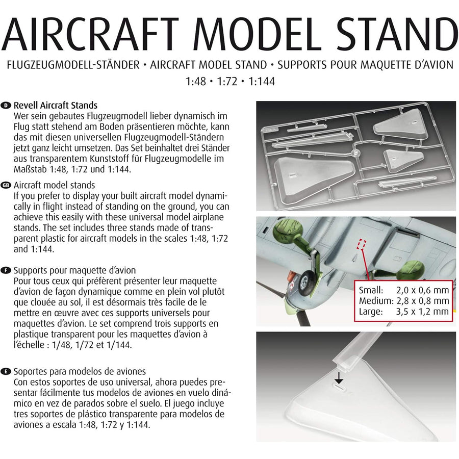 Revell RV03800 - REVELL ASSTD Flugzeugmodellständer