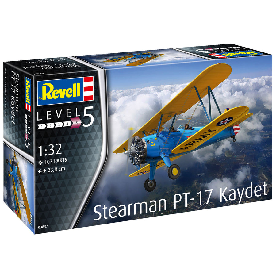 Revell RV03837 - REVELL 1/32 STEARMAN PT-17 KAYDET USAF TRAINER