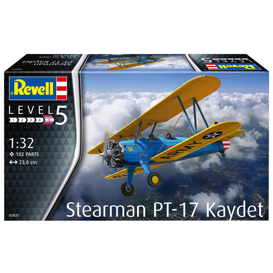 Revell RV03837 - REVELL 1/32 STEARMAN PT-17 KAYDET USAF TRAINER
