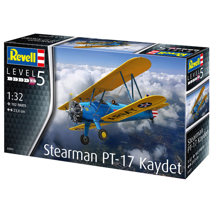 Revell RV03837 - REVELL 1/32 STEARMAN PT-17 KAYDET USAF TRAINER