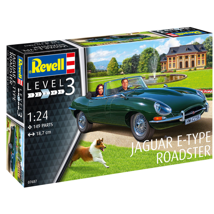 Revell RV07687 - REVELL 1/24 E-TYPE JAGUAR ROADSTER