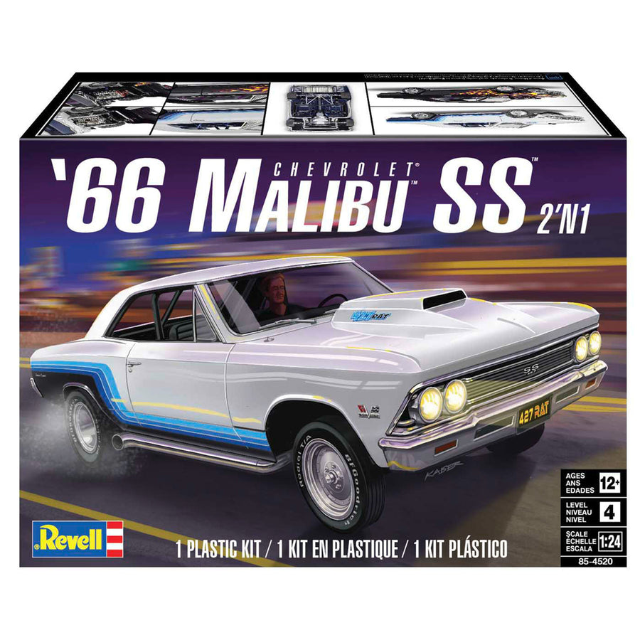 Revell RV14520 - REVELL 1/24 CHEVY MALIBU SST 1966 2N1