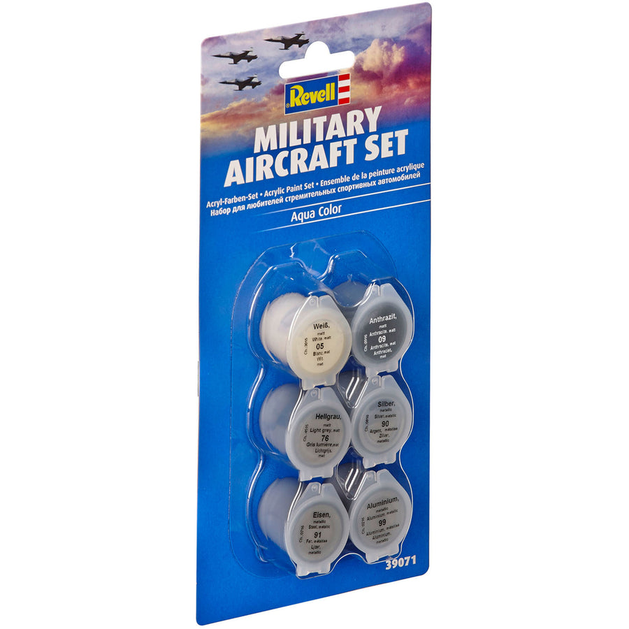 Revell RV39071 - REVELL AQUA COLOR 6 FARBEN MILITÄRFLUGZEUG SET