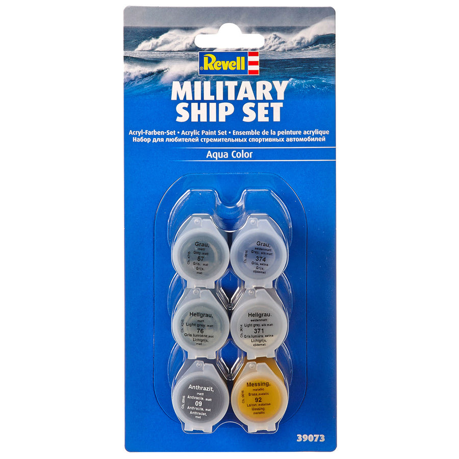 Revell RV39073 - REVELL AQUA COLOR 6 FARBEN MILITÄRSCHIFF-SET
