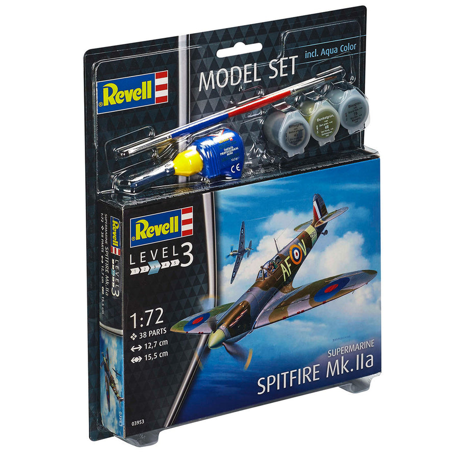 Revell RV63953 - REVELL 1/72 SPITFIRE MK IIa. MIT FARBE & KLEBER