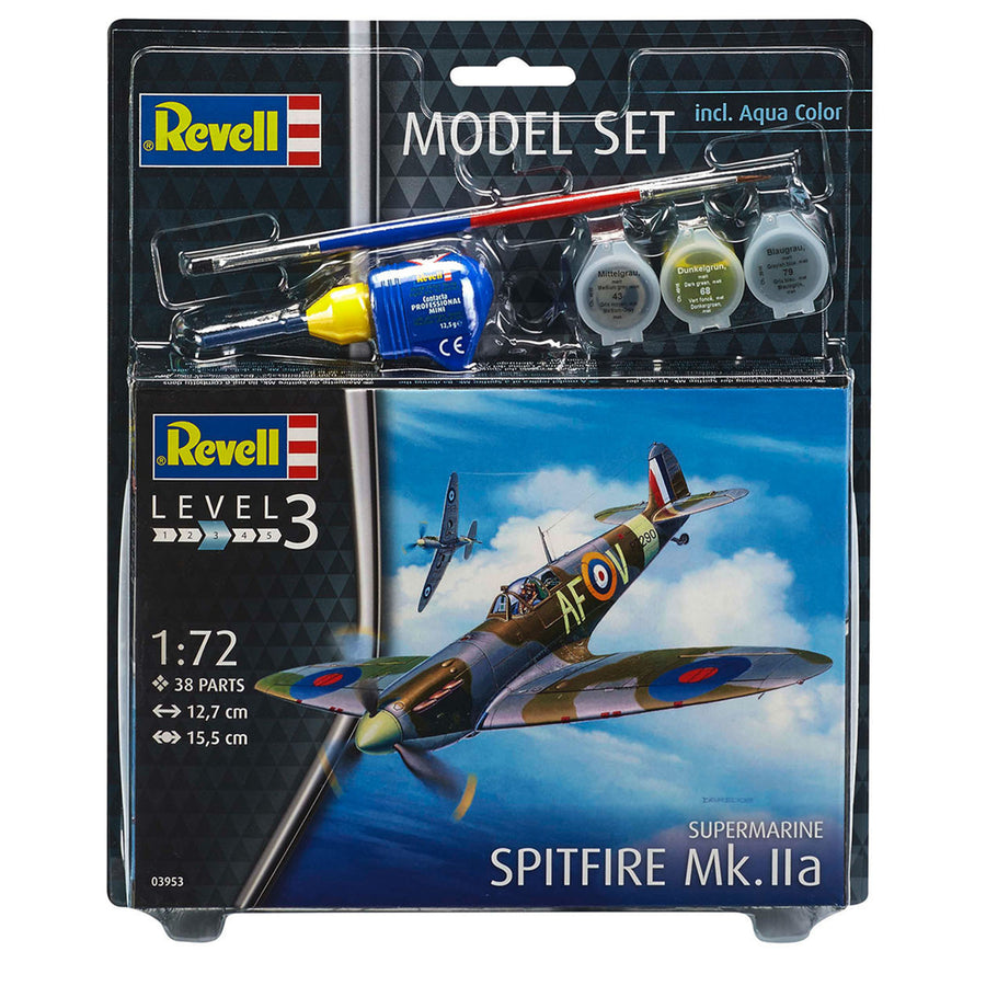 Revell RV63953 - REVELL 1/72 SPITFIRE MK IIa. MIT FARBE & KLEBER
