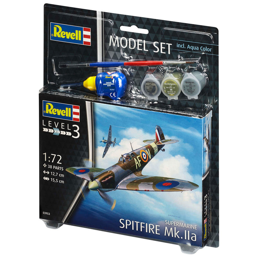 Revell RV63953 - REVELL 1/72 SPITFIRE MK IIa. MIT FARBE & KLEBER