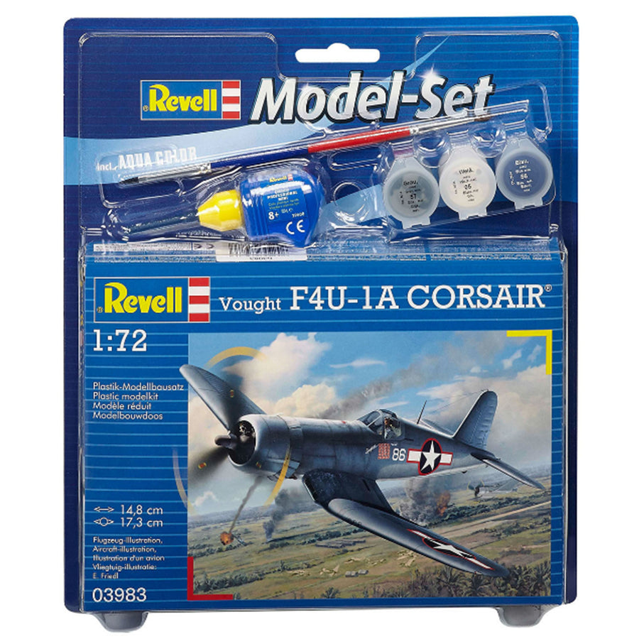 Revell RV63983 - REVELL 1/72 F4U-4 COSAIR W/PAINT&GLUE