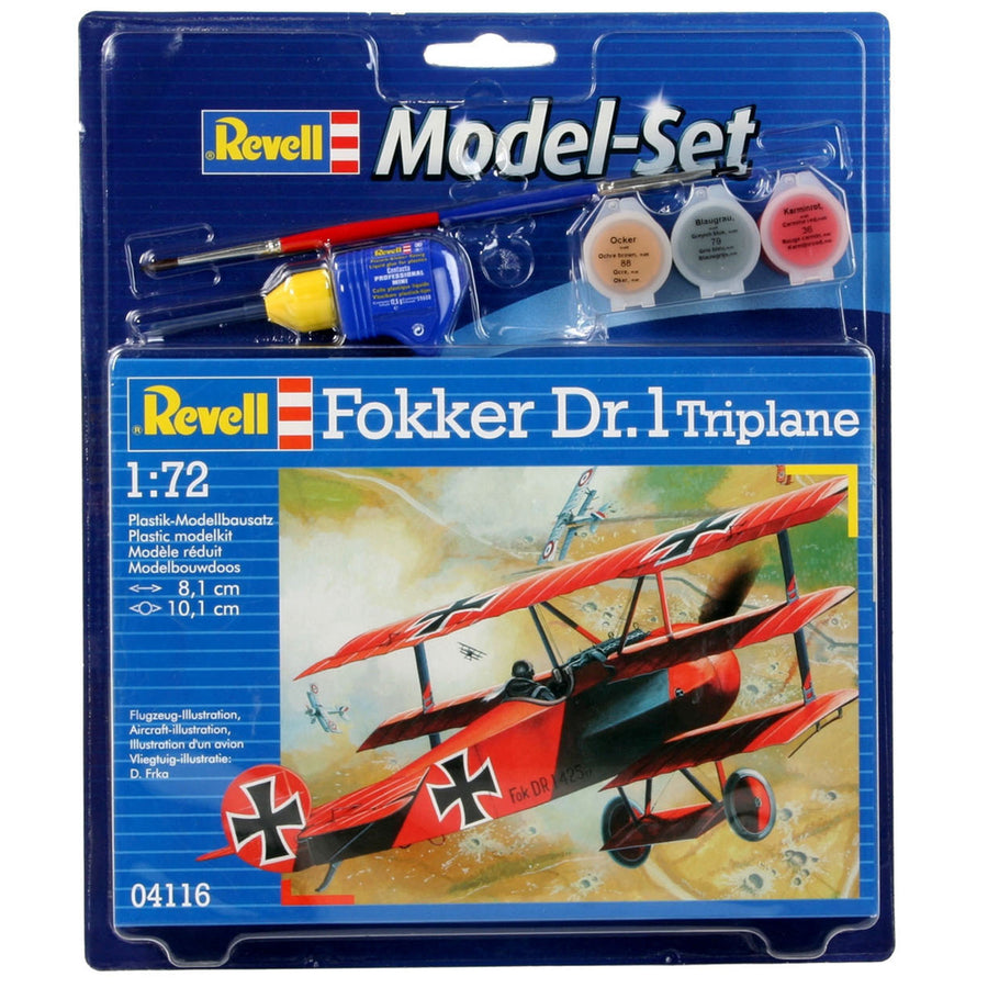 Revell RV64116 - REVELL 1/72 MODEL SET FOKKER TRI PLANE
