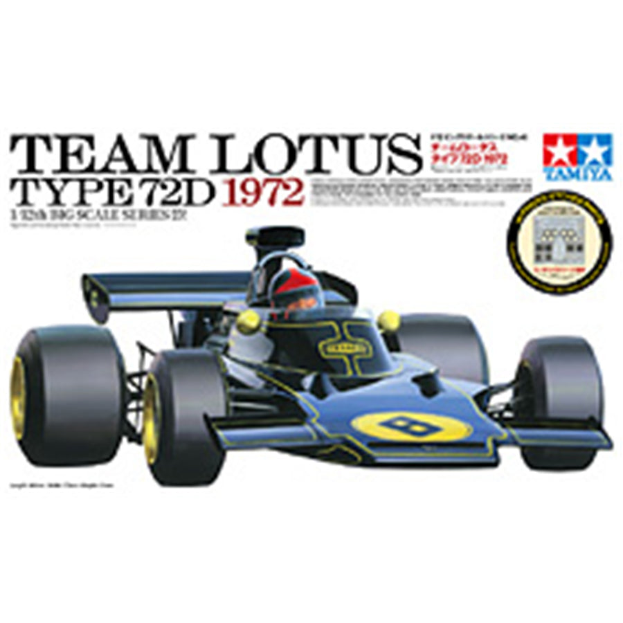 Tamiya 12046 - TAMIYA 1/12 TEAM LOTUS TYPE 72D  WITH PE PARTS