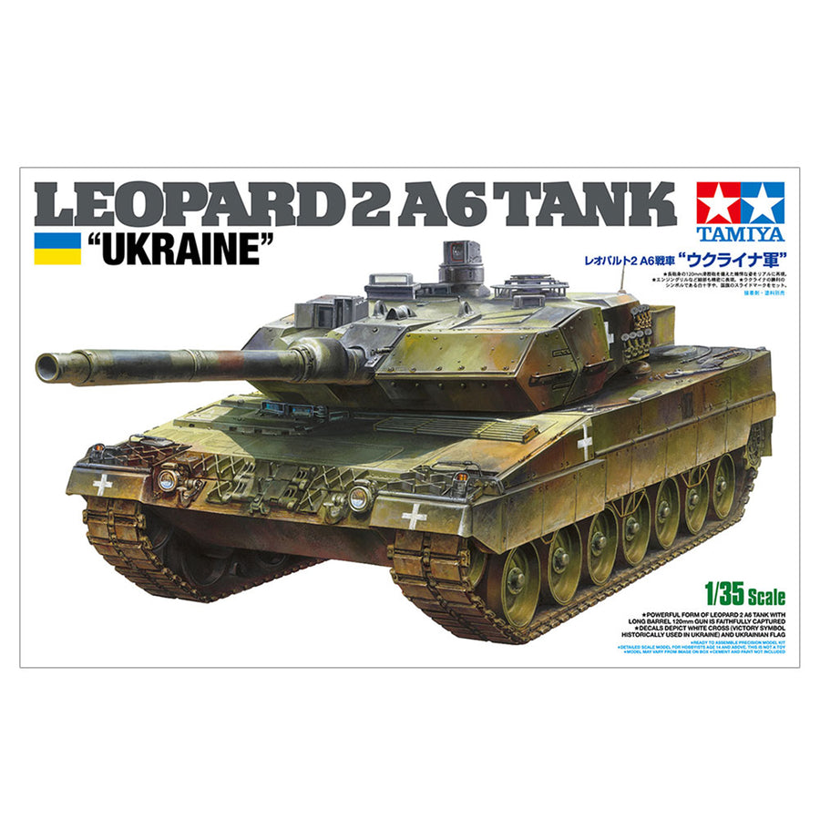 Tamiya 25207 - TAMIYA 1/35 UKRAINE LEOPARD 2A6 GERMAN LEND