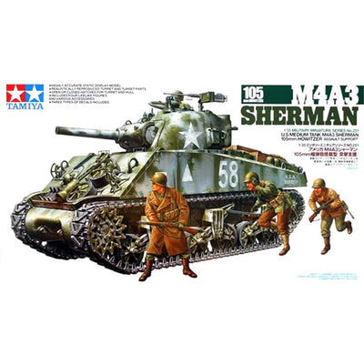 Tamiya 35251 - TAMIYA 1/35 M4A3 105MM HOWITZR