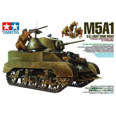 Tamiya 35313 - TAMIYA 1/35 M5A1 W/4 FIGS