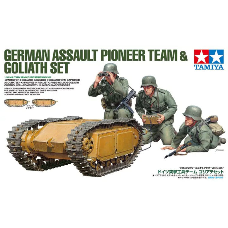 Tamiya 35357 - TAMIYA 1/35 GER. PIONEER & GOLIATH SET