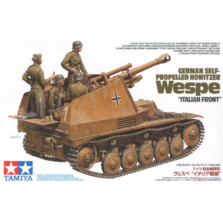 Tamiya 35358 - TAMIYA 1/35 WESPE ITALIAN FRONT