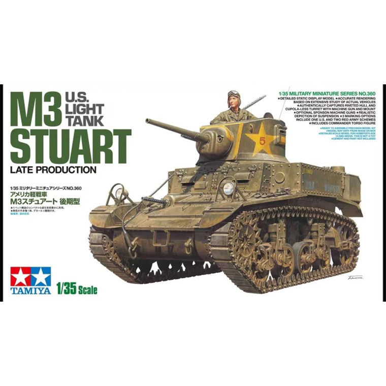Tamiya 35360 - TAMIYA 1/35 M3 STUART LATE PRODUCTION