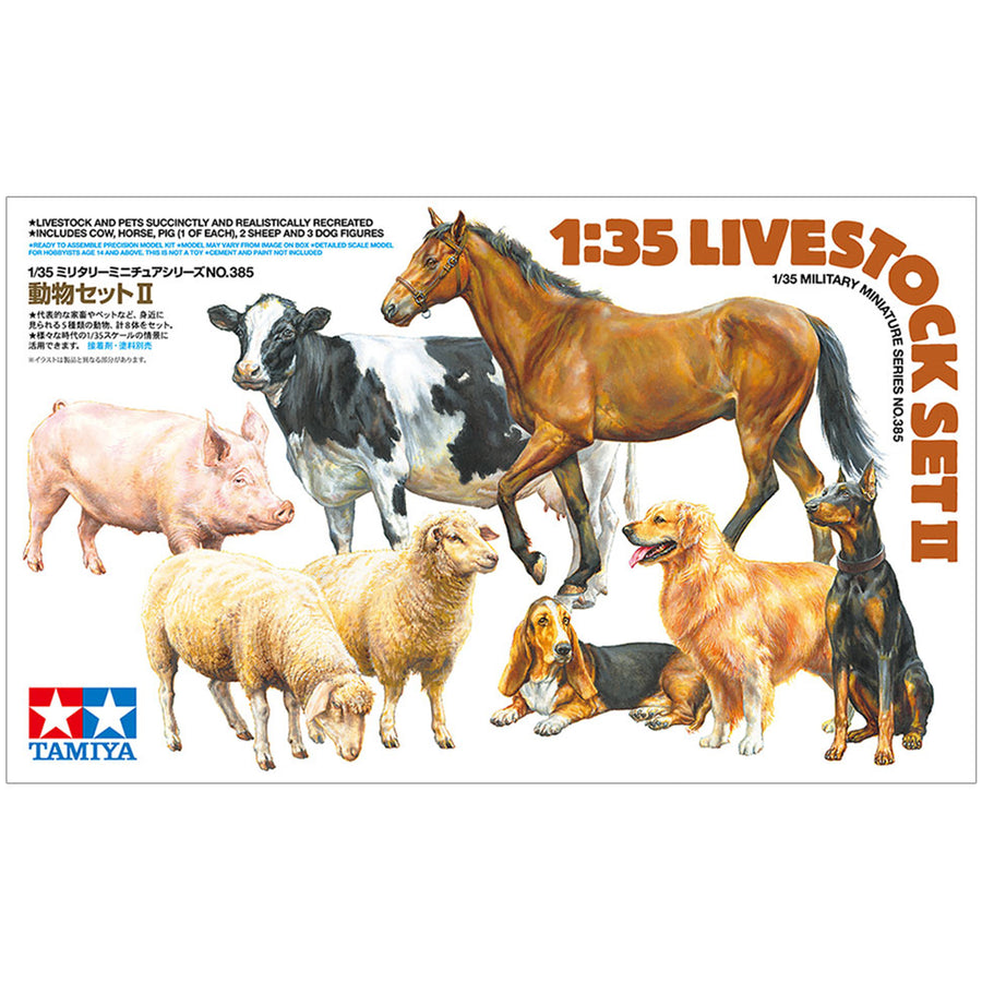 Tamiya 35385 - TAMIYA 1/35 LIVESTOCK SET II