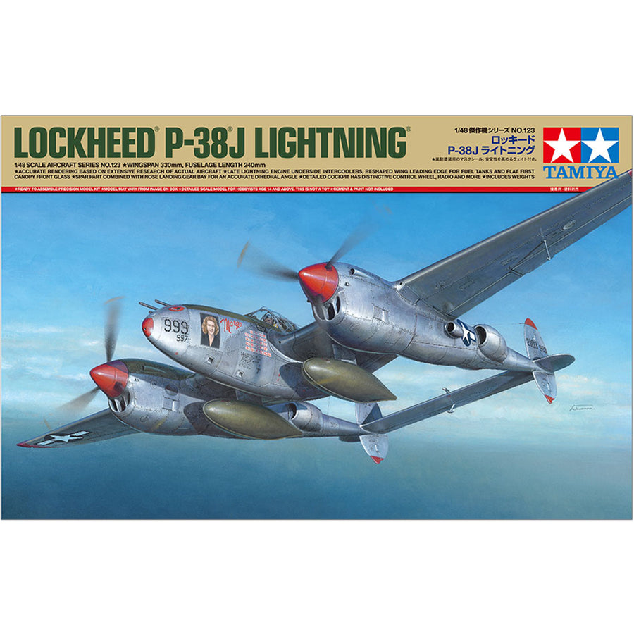 Tamiya 61123 - TAMIYA 1/48 P-38 J LIGHTNING