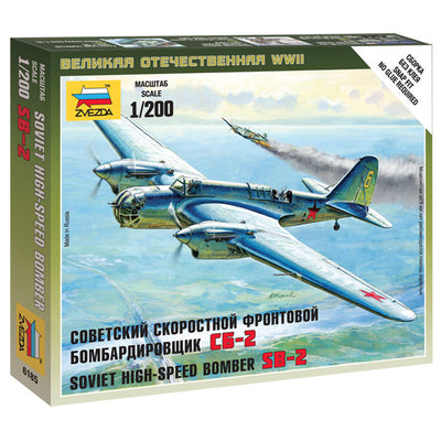 Zvezda Z6185 - ZVEZDA 1/200 SOWJETISCHER BOMBER SB-2