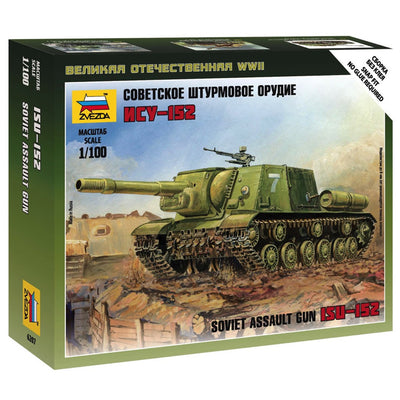 Zvezda Z6207 - ZVEZDA 1/100 SELBSTFAHRLAFETTE ISU-152