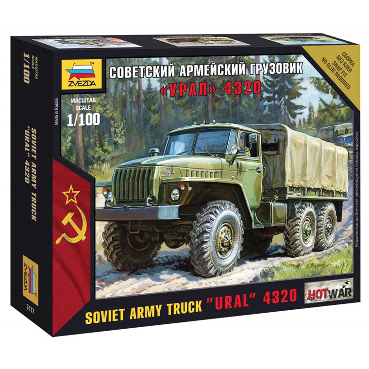 Zvezda Z7417 - ZVEZDA 1/100 MODERNER URAL-LKW