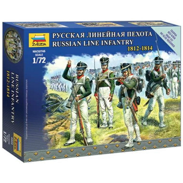 Zvezda Z6808 - ZVEZDA 1/72 1812-1814: RUSSIAN LINE INFANTRY**