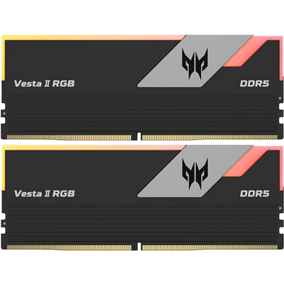 Acer Predator Vesta II 32GB ( 2 X 16GB) RGB DDR5-6000 CL36 Desktop UDIMM Ram Kit