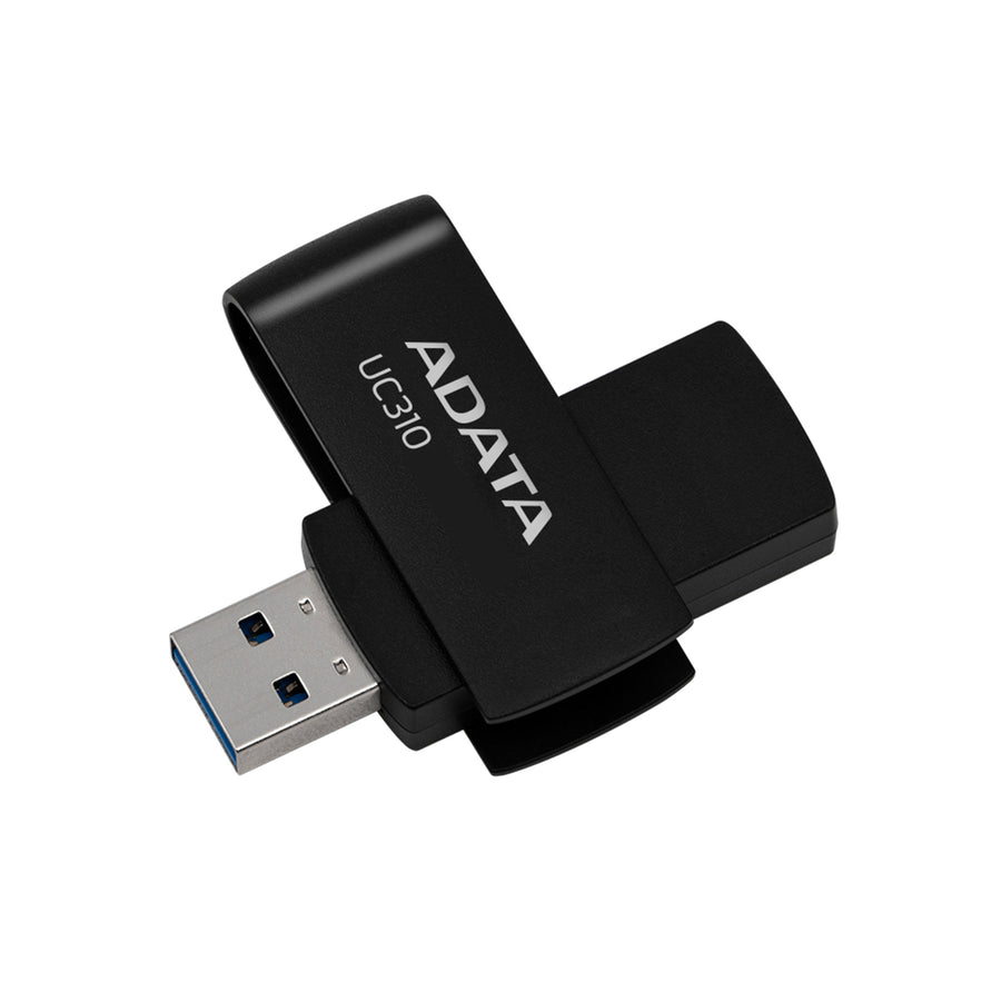 ADATA UC310 Swivel USB3.2 Flash Drive - 64GB - Black