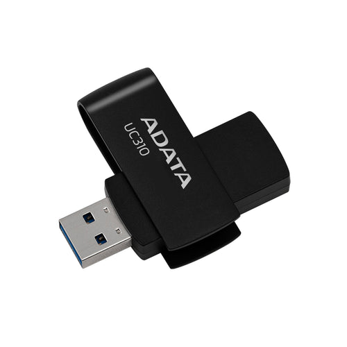 ADATA UC310 Swivel USB3.2 Flash Drive - 128GB - Black