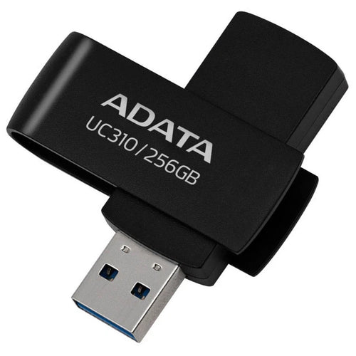 ADATA UC310 Swivel USB3.2 Flash Drive - 256GB - Black