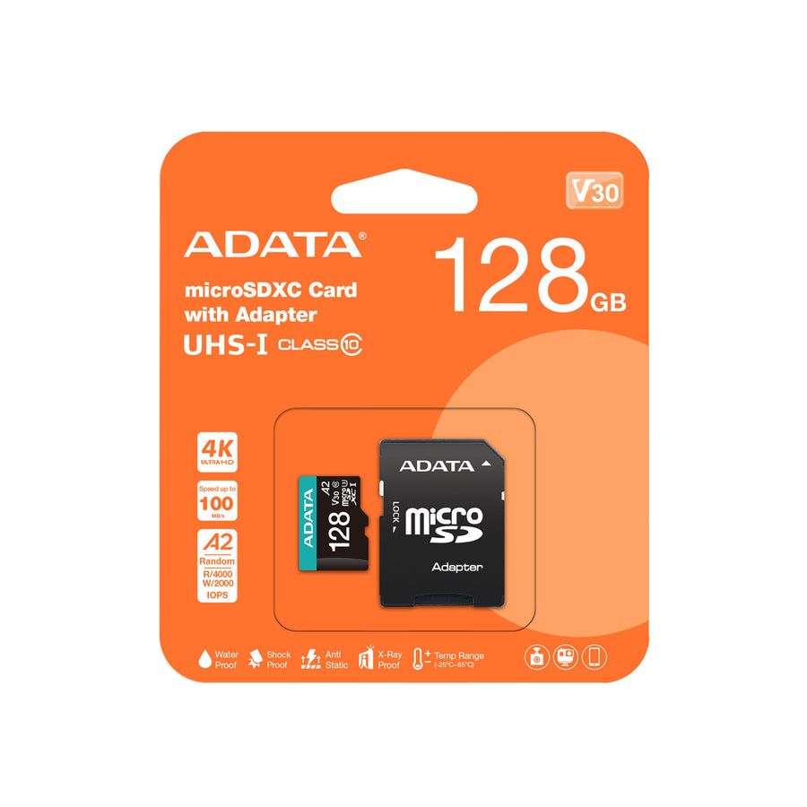 ADATA  Premier Pro microSDXC Card with Adapter - 128GB