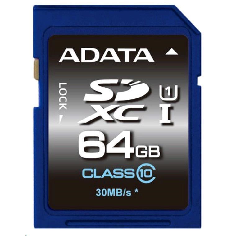 ADATA Premier UHS-I V10 SDXC Card 64GB