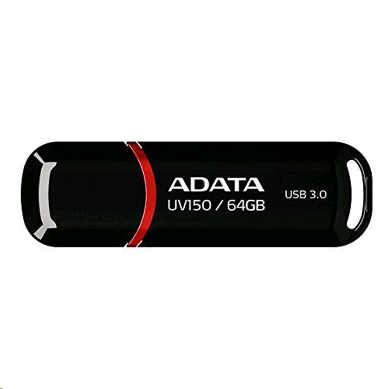 ADATA UV150 Dashdrive USB3.2 64GB Black/Red Flash Drive