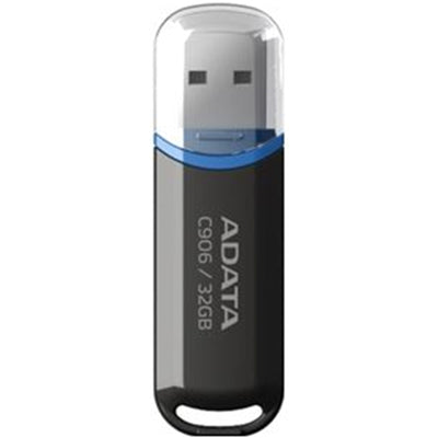 ADATA  C906  USB Flash Drive - 32GB - Black / Blue