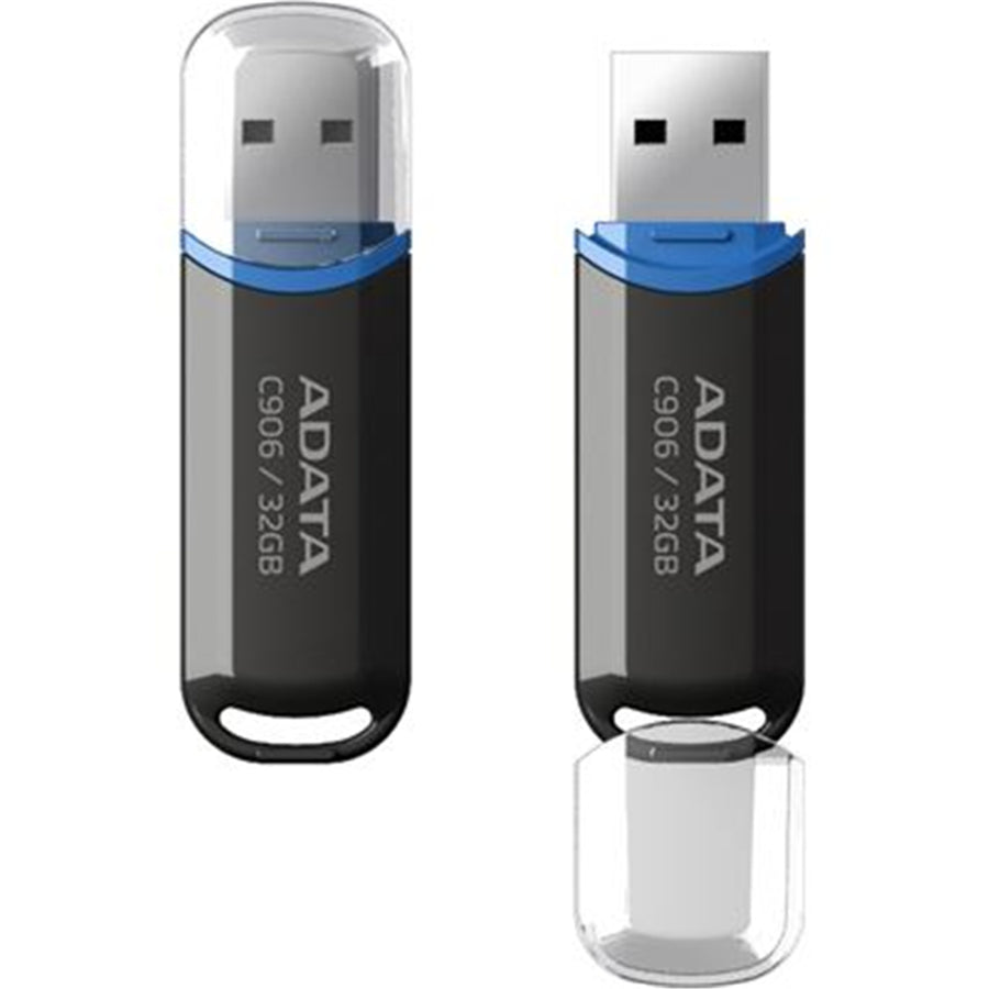 ADATA  C906  USB Flash Drive - 32GB - Black / Blue