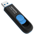ADATA  UV128  USB Flash Drive - 64GB - Black / Blue — image 1