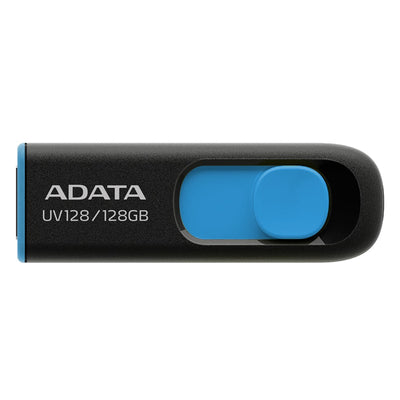 ADATA  UV128  USB Flash Drive - 128GB - Black / Blue