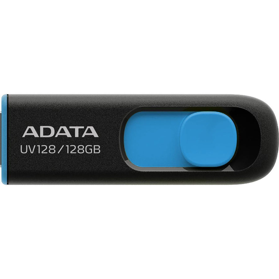 ADATA  UV128  USB Flash Drive - 128GB - Black / Blue