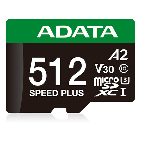 ADATA Speed Plus 512GB microSDXC Card with Adapter