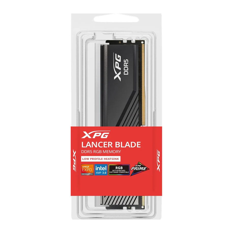 ADATA XPG Lancer Blade RGB 16GB DDR5 6000MT/s Desktop UDIMM RAM - Black