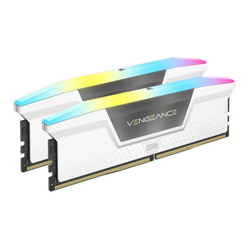 Corsair VENGEANCE RGB for Intel XMP & AMD EXPO 32GB DDR5 WHITE Desktop UDIMM RAM Kit