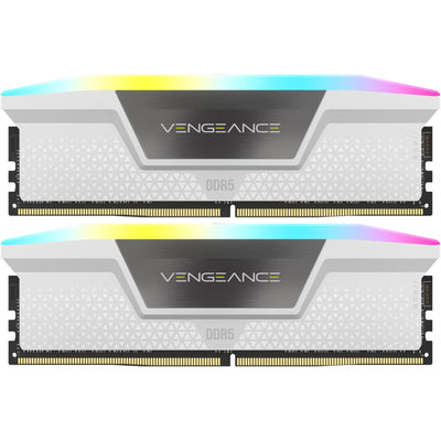 Corsair VENGEANCE RGB for Intel XMP & AMD EXPO 32GB DDR5 WHITE Desktop UDIMM RAM Kit