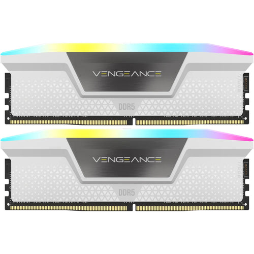 Corsair VENGEANCE RGB for Intel XMP & AMD EXPO 32GB DDR5 WHITE Desktop UDIMM RAM Kit