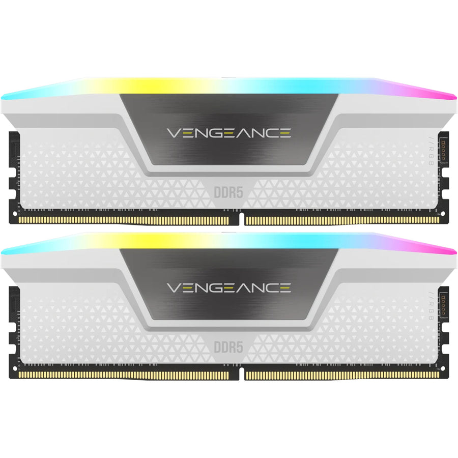 Corsair VENGEANCE RGB for Intel XMP & AMD EXPO 32GB DDR5 WHITE Desktop UDIMM RAM Kit