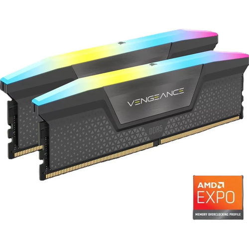 Corsair VENGEANCE RGB 16GB ( 2 X 8GB)  DDR5 5200 for Intel XMP & AMD EXPO Desktop UDIMM RAM Kit