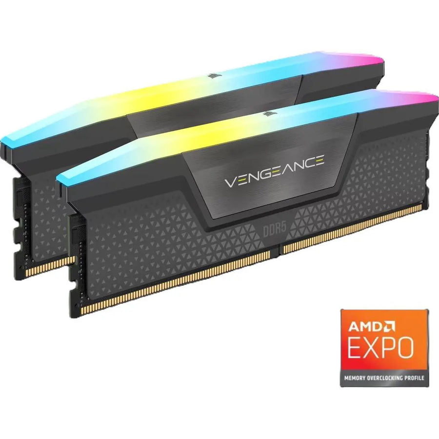 Corsair VENGEANCE RGB 16GB ( 2 X 8GB)  DDR5 5200 for Intel XMP & AMD EXPO Desktop UDIMM RAM Kit