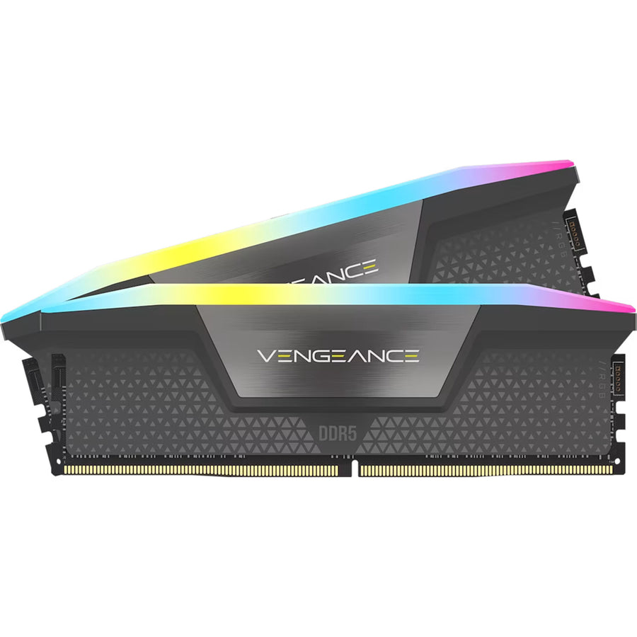 Corsair VENGEANCE RGB 32GB ( 2 X 16GB)  DDR5 6000MT/s for Intel XMP & AMD EXPO Desktop UDIMM RAM Kit