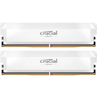 Crucial Pro OC  32GB (2x 16GB) DDR5 6400MT/s Desktop RAM - White